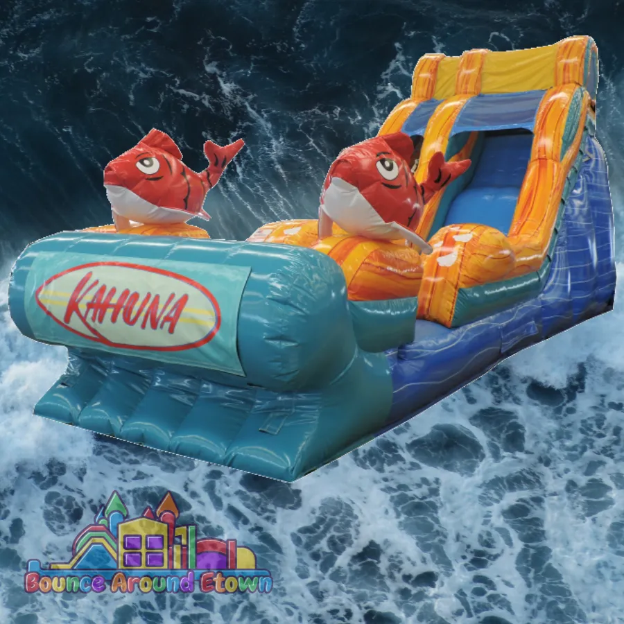 19 foot "big kahuna" wet/dry slide