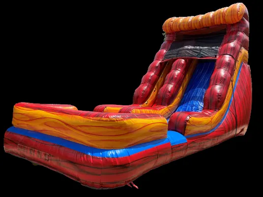 18 foot “cajun flame” wet/dry slide
