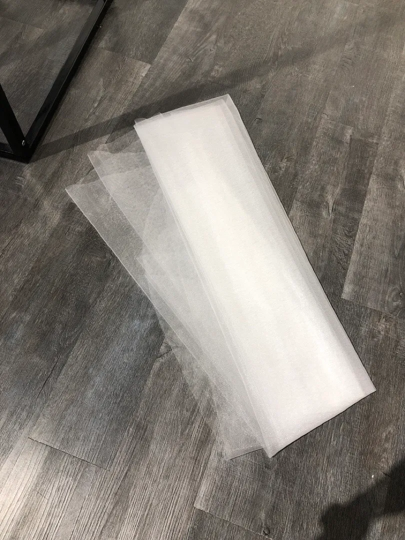 S05AAT 0763 - Floor length plain veil