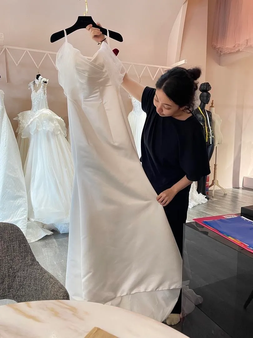 S05AAT 1309- Sher Ryn custom-made mermaid off shoulder sheer