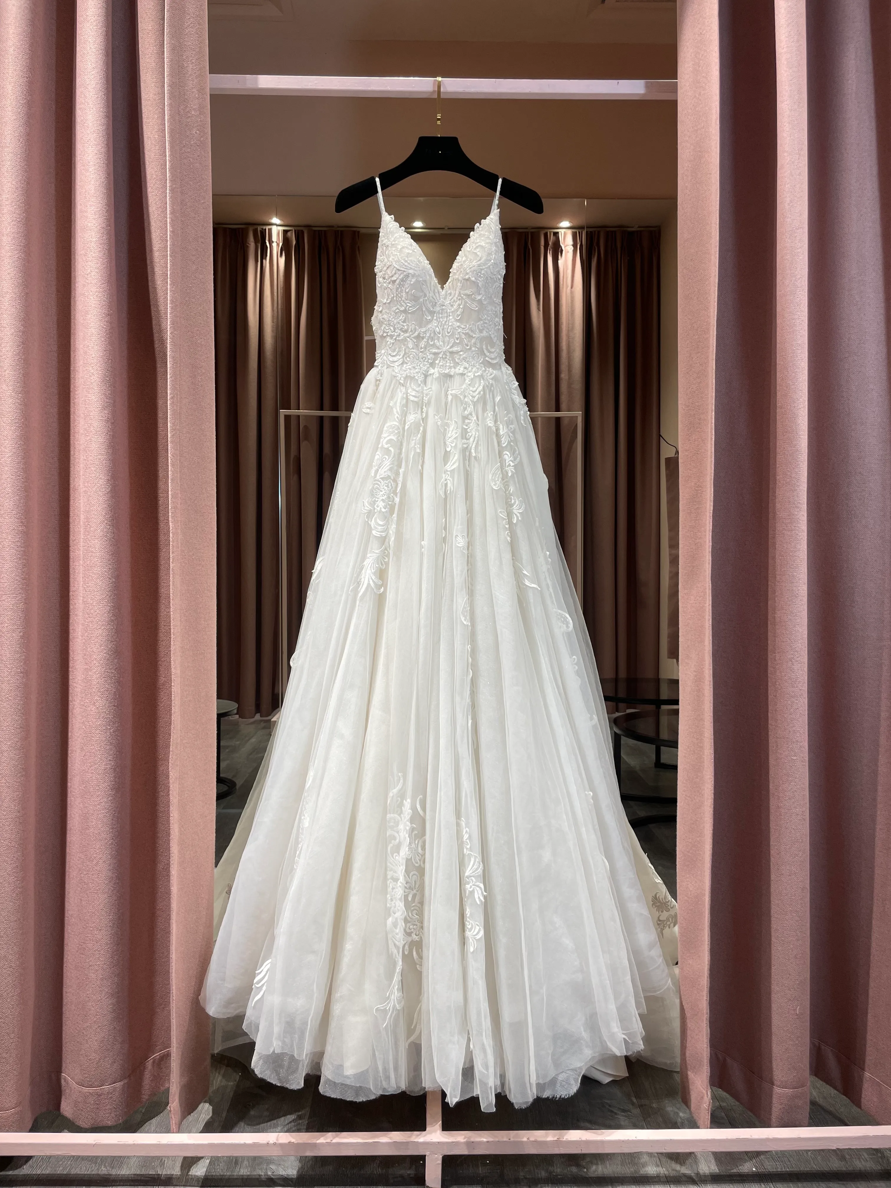 1752 - Serenity Deep V Neck Gown