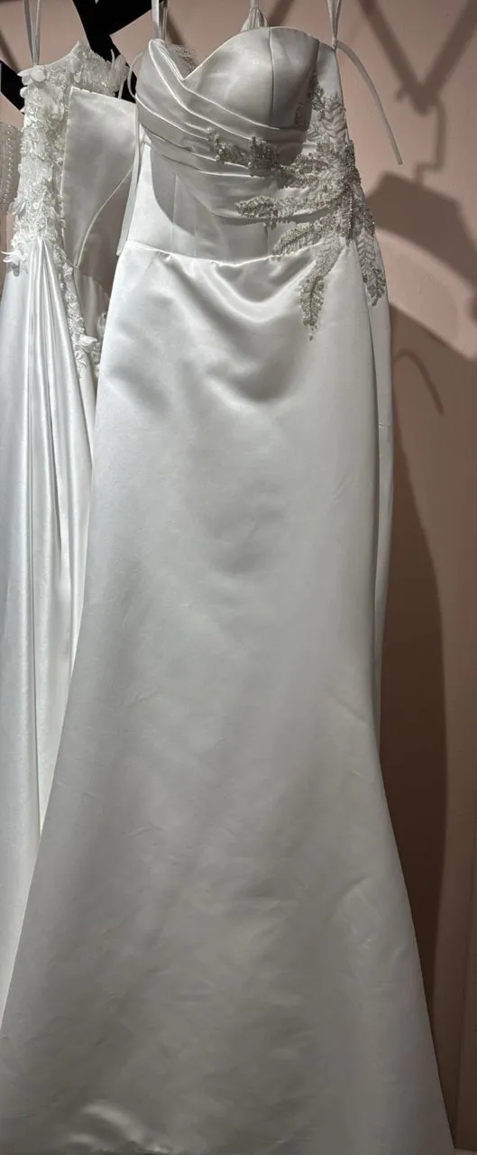 S05AAT 1341 Sher Ryn 2.0 satin mermaid sheer off shoulder Shu modified