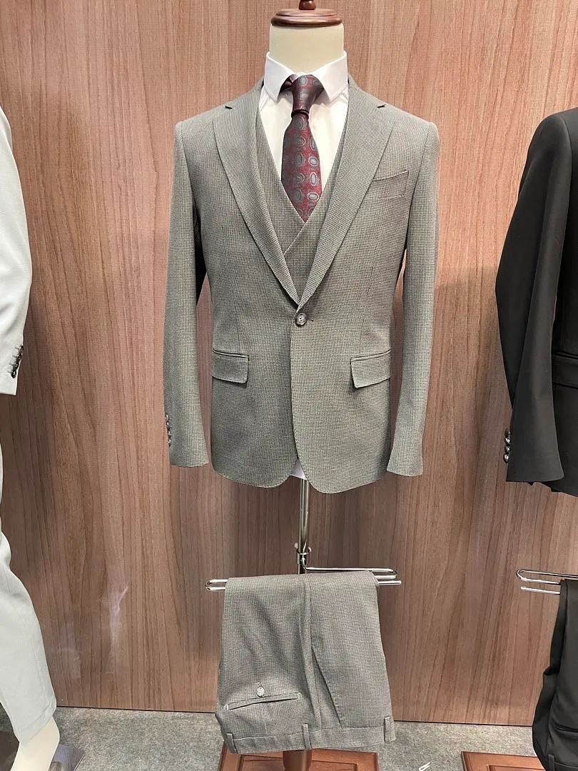 S05AAT 1366 COAT Grey Single Breasted One Button Notch Lapel 48# 52# code: FL950