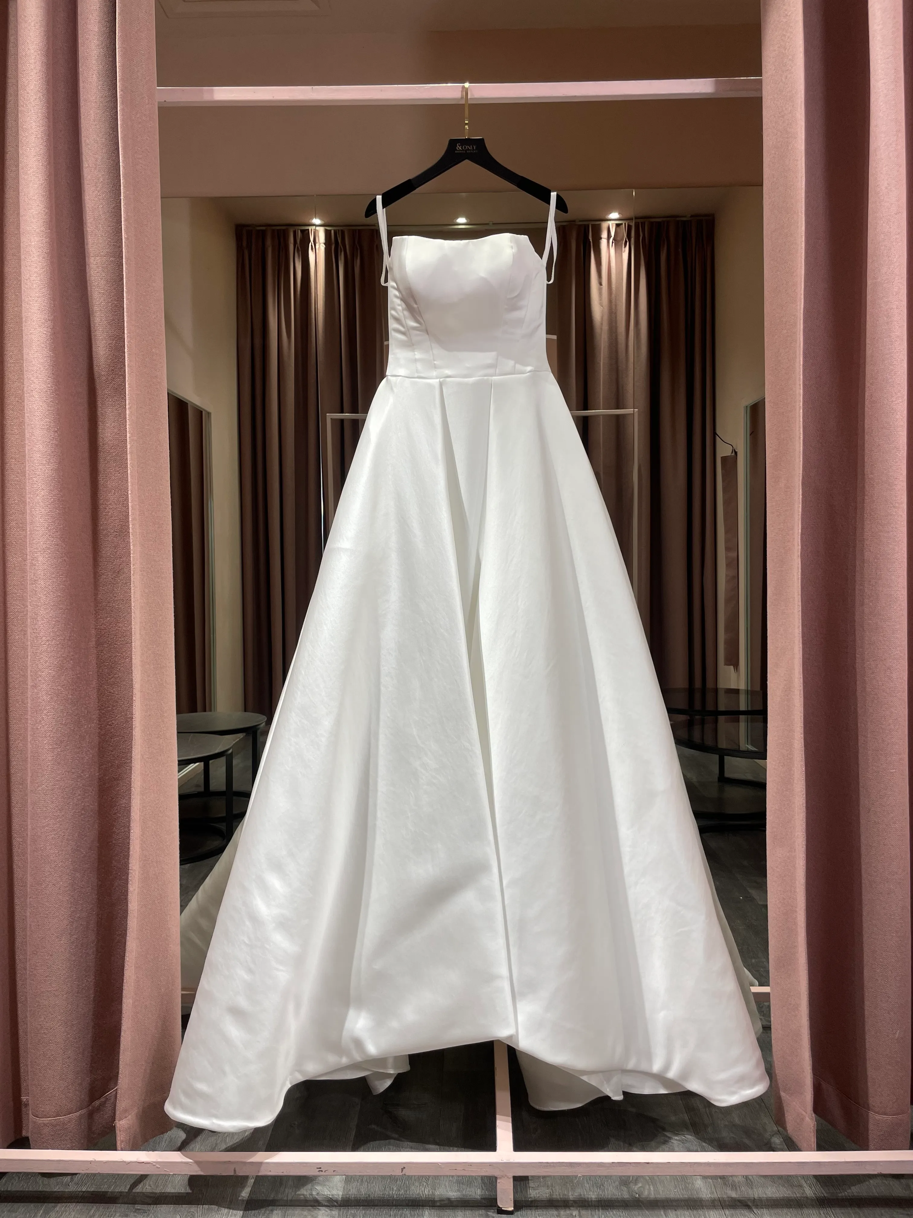 S05AAT 1391 Satin Ball Gown Tube Plus size