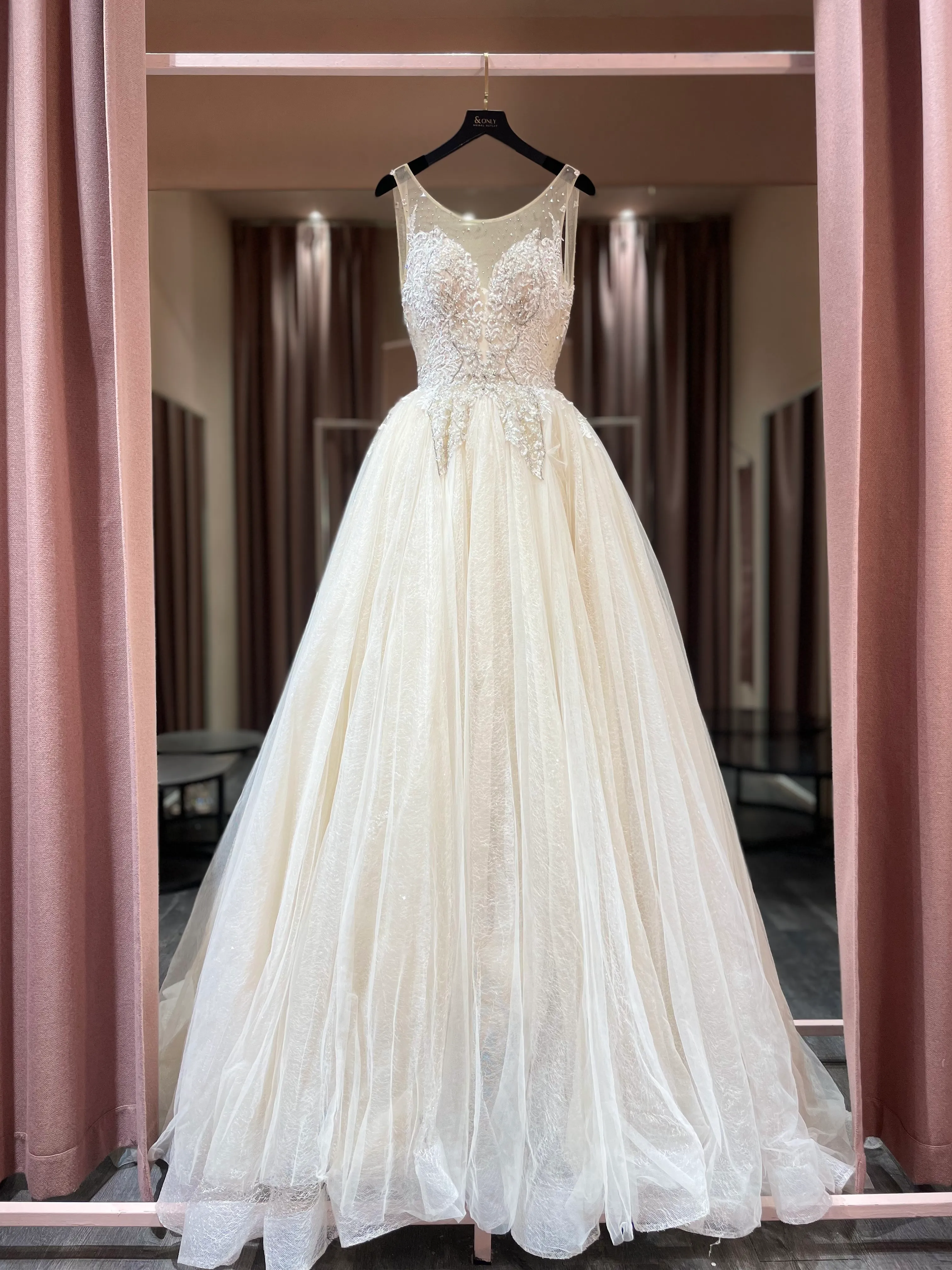 0502 - Shi ying fairy champagne princess ball gown