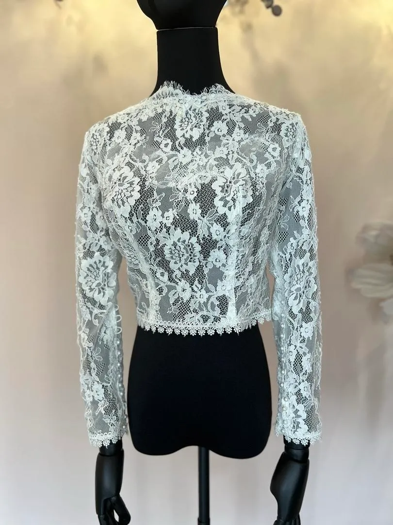 S05AAT 1157 Small flower edge bolero