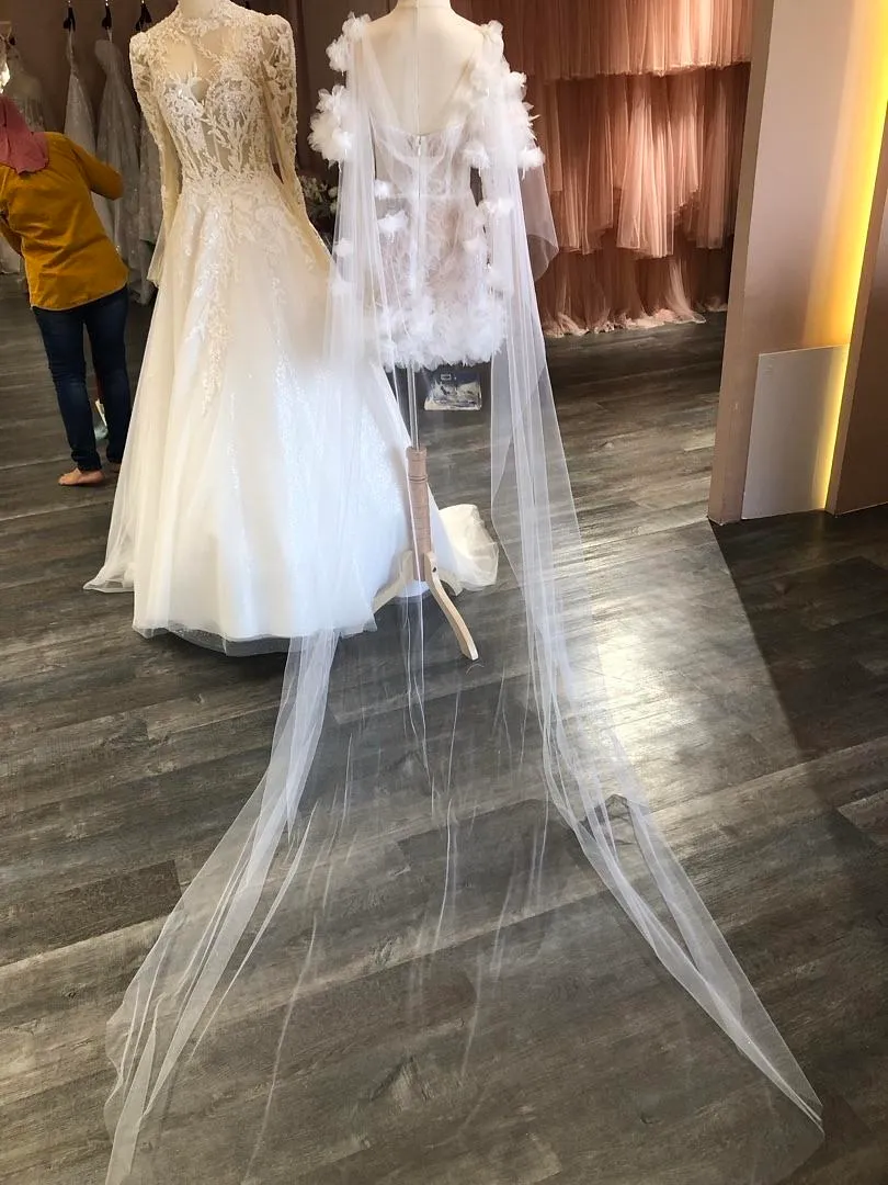 S05AAT 1351 Aini Detachable cape 3D flower