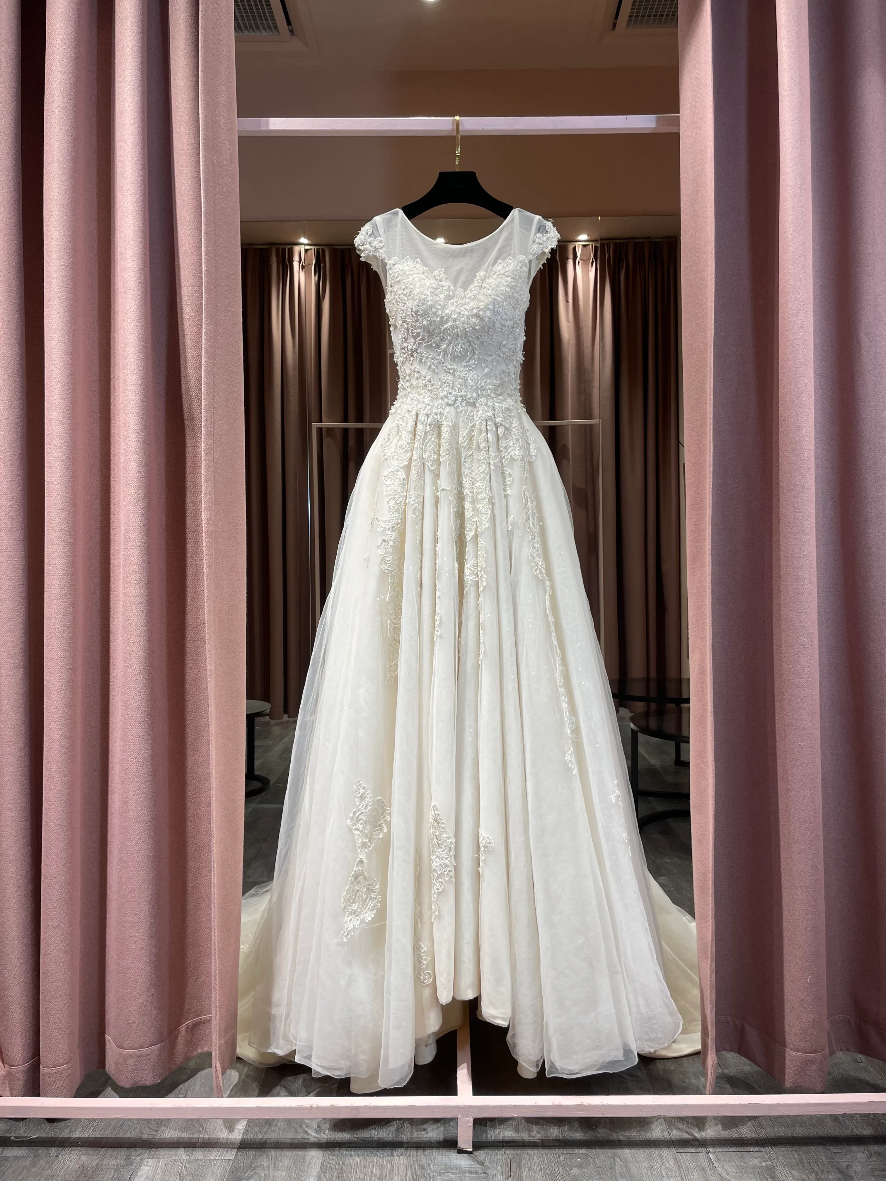 1756 - The Seraphine Sheer Illusion Neckline 