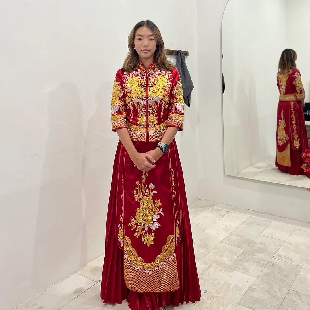 S05AAT 0181 - female kua MK Floral pleated skirt Size: L