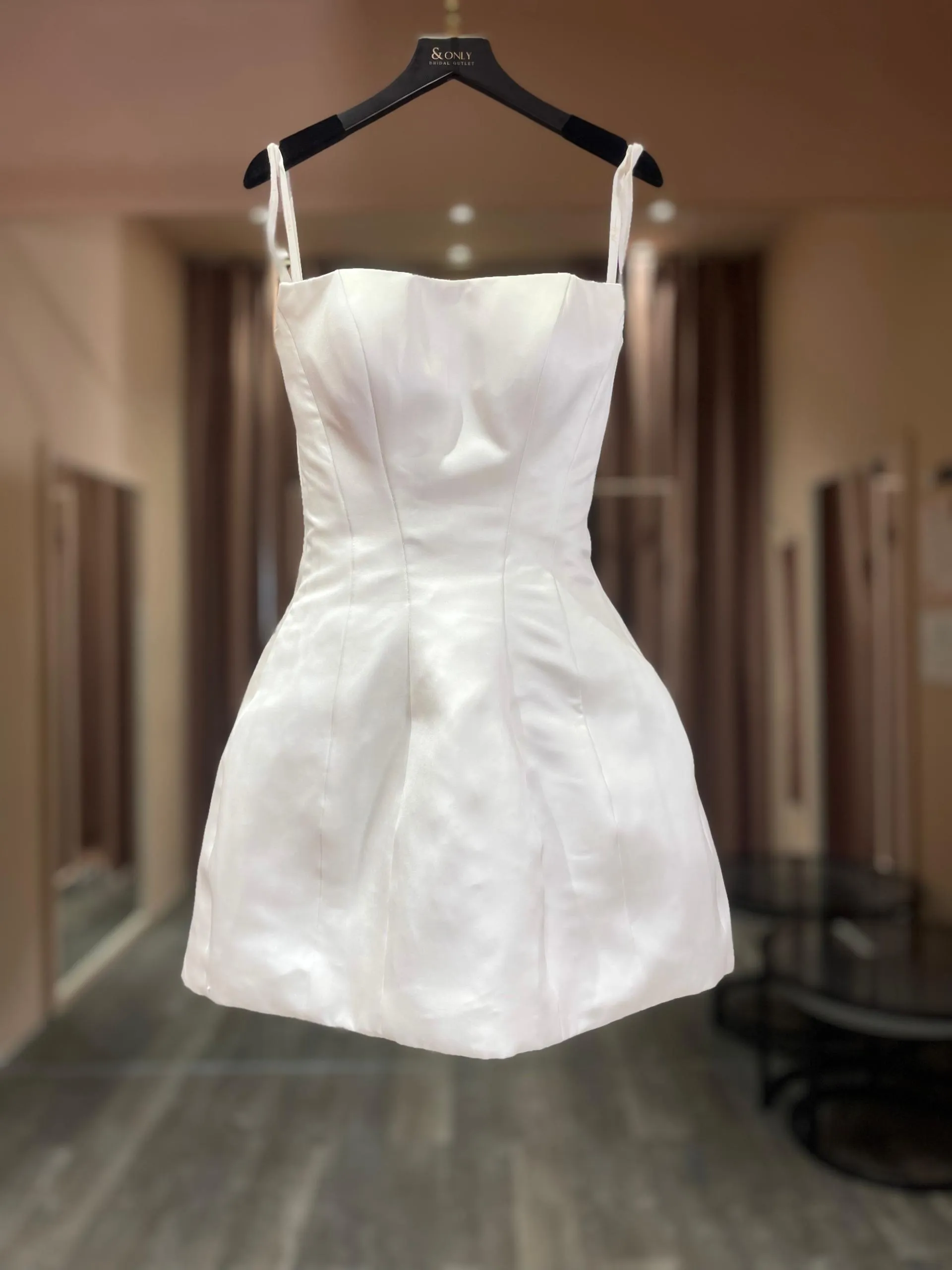 S05AAT 1340 satin short dress becky