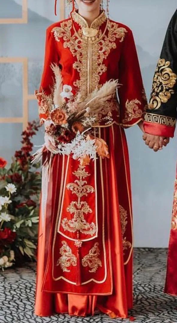 S05AAT 0862 - female kua MK Simple red velvet kua Size: L