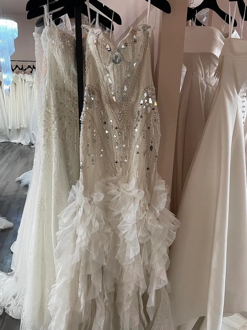 S05AAT 1456 Owl mirror cat eye sweet heart mermaid ruffled bottom