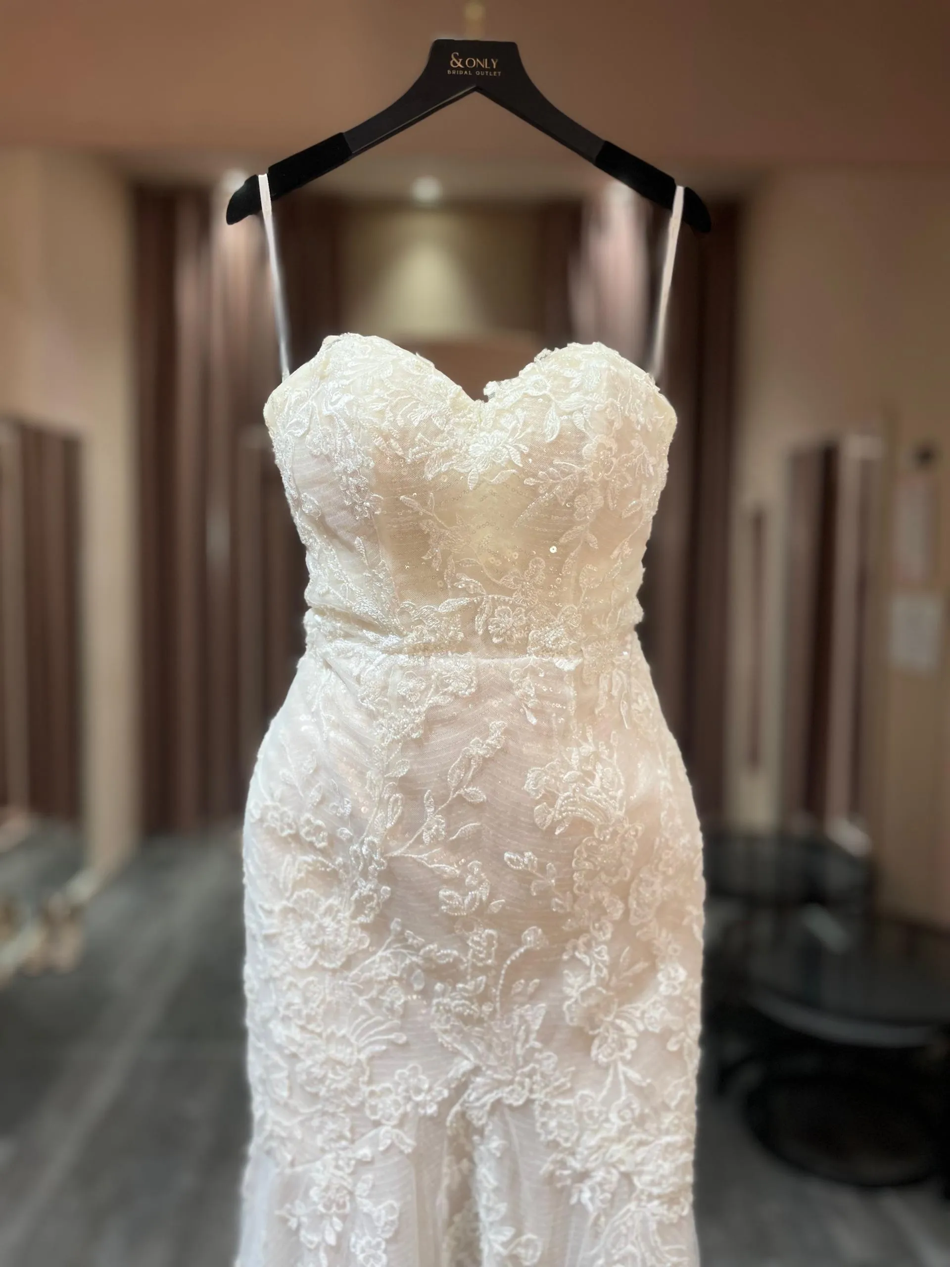 0679 - Nude sweetheart corset back trumpet mermaid