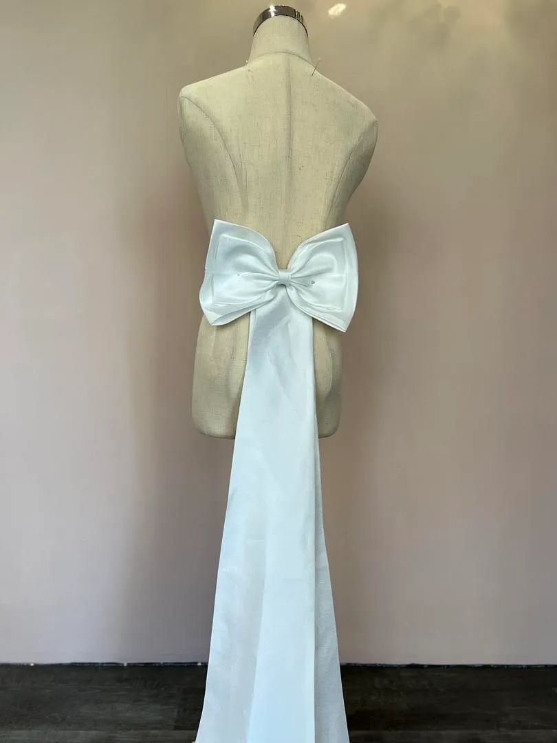 S05AAT 1128 White detachable ribbon