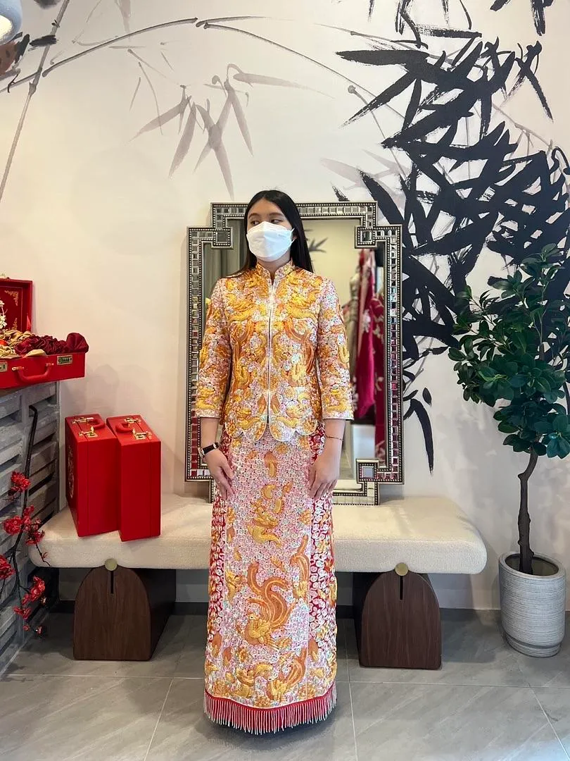 S05AAT 1282 - HB female kua xiao kua huang 小褂皇(Long Cloudy top) Size: S/M