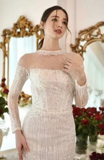 0788 - Malay Hwei Ting long sleeve mermaid detached