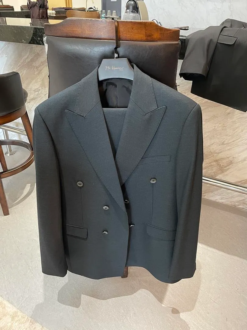 S05AAT 1541 COAT FLG navy green Double Breasted one button code:FL938 #58