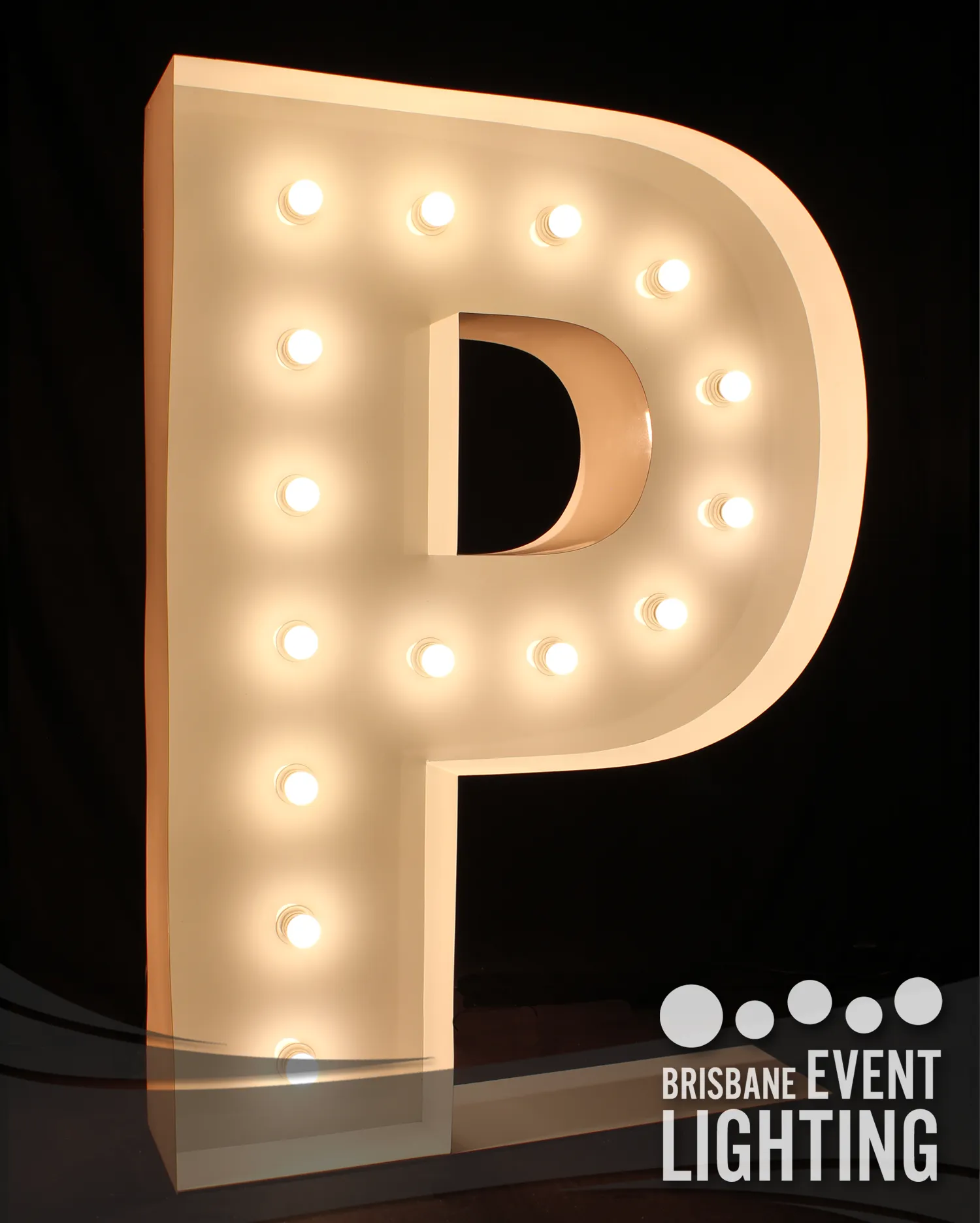 1.5m Light Up Letter Hire: P
