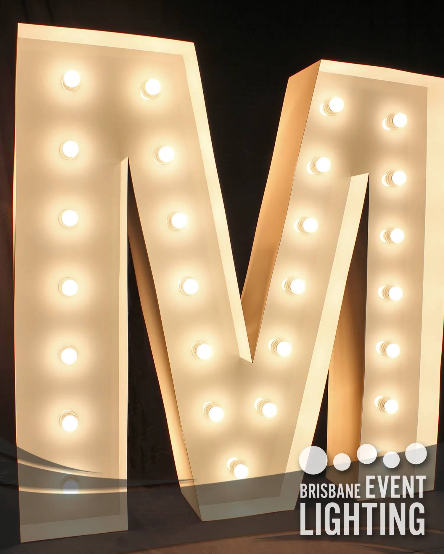 1.5m Light Up Letter Hire: M