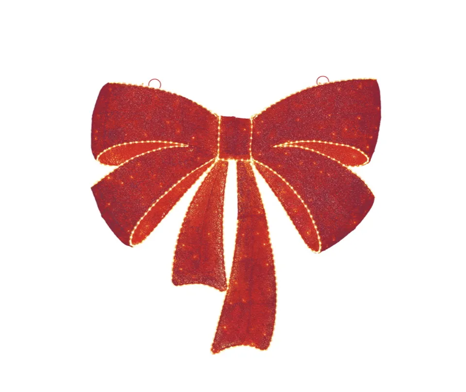 Giant Red Light Up Bow Light Hire