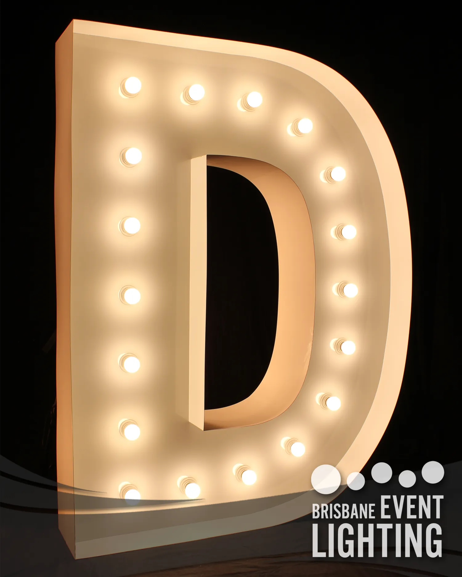 1.5m Light Up Letter Hire: D