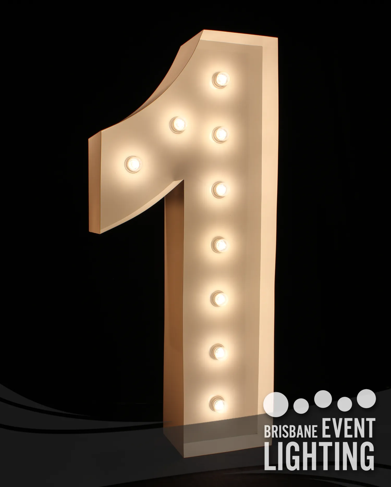 1.5m Light Up Number 1 Hire