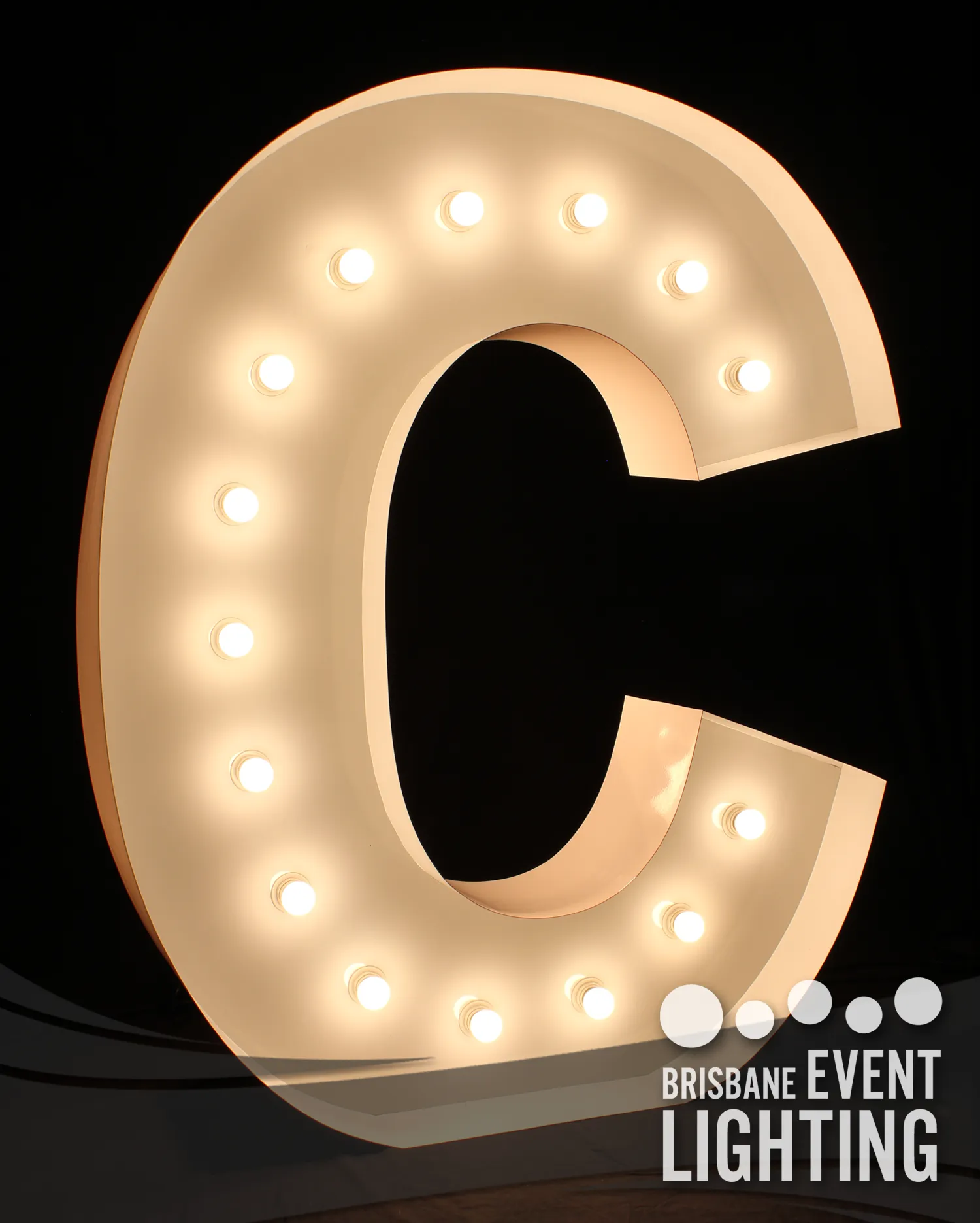 1.5m Light Up Letter Hire: C
