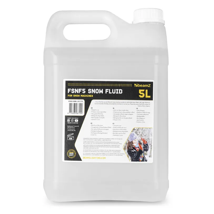Beamz FSNF5 Snow Fluid - 5 Litre