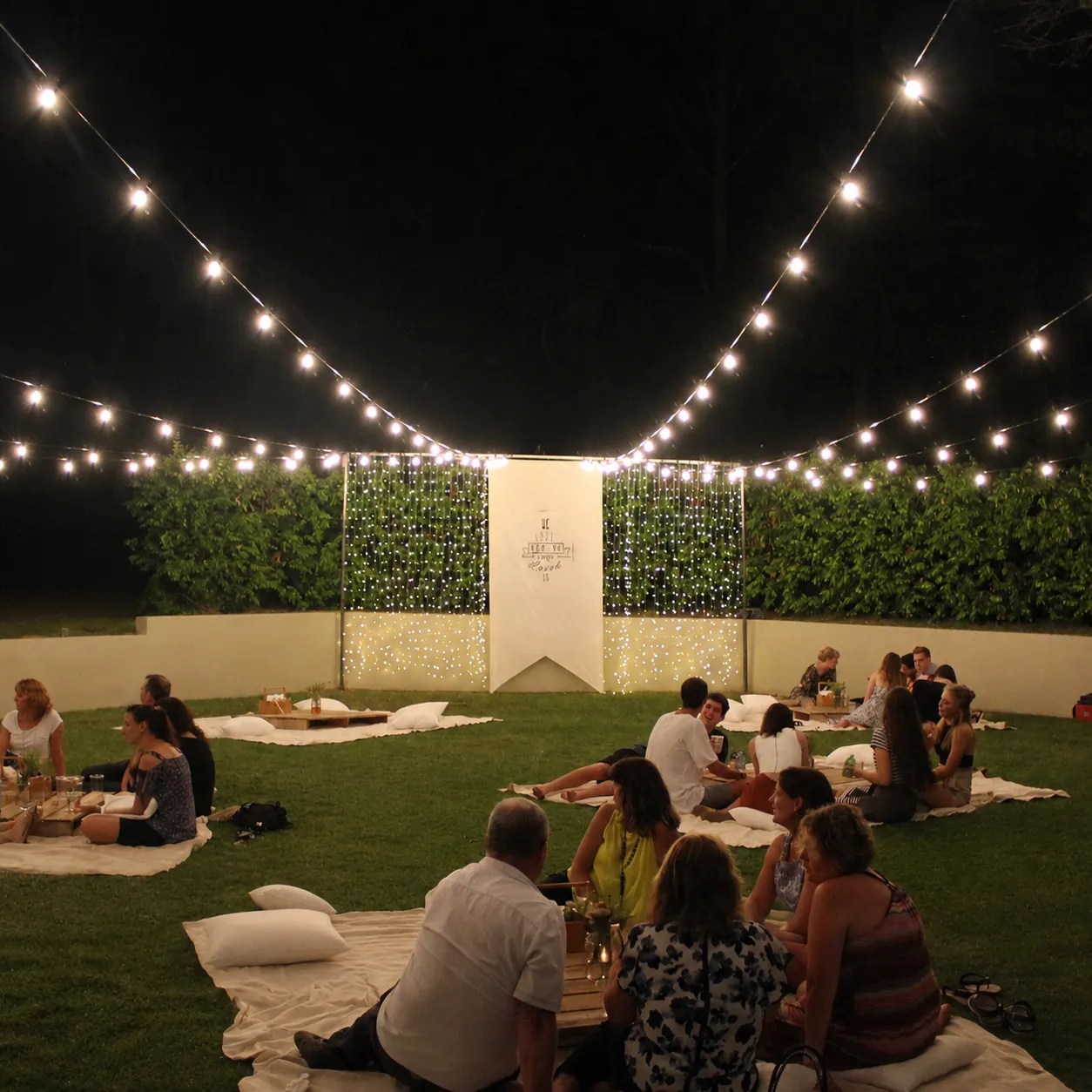10m Festoon Light Hire