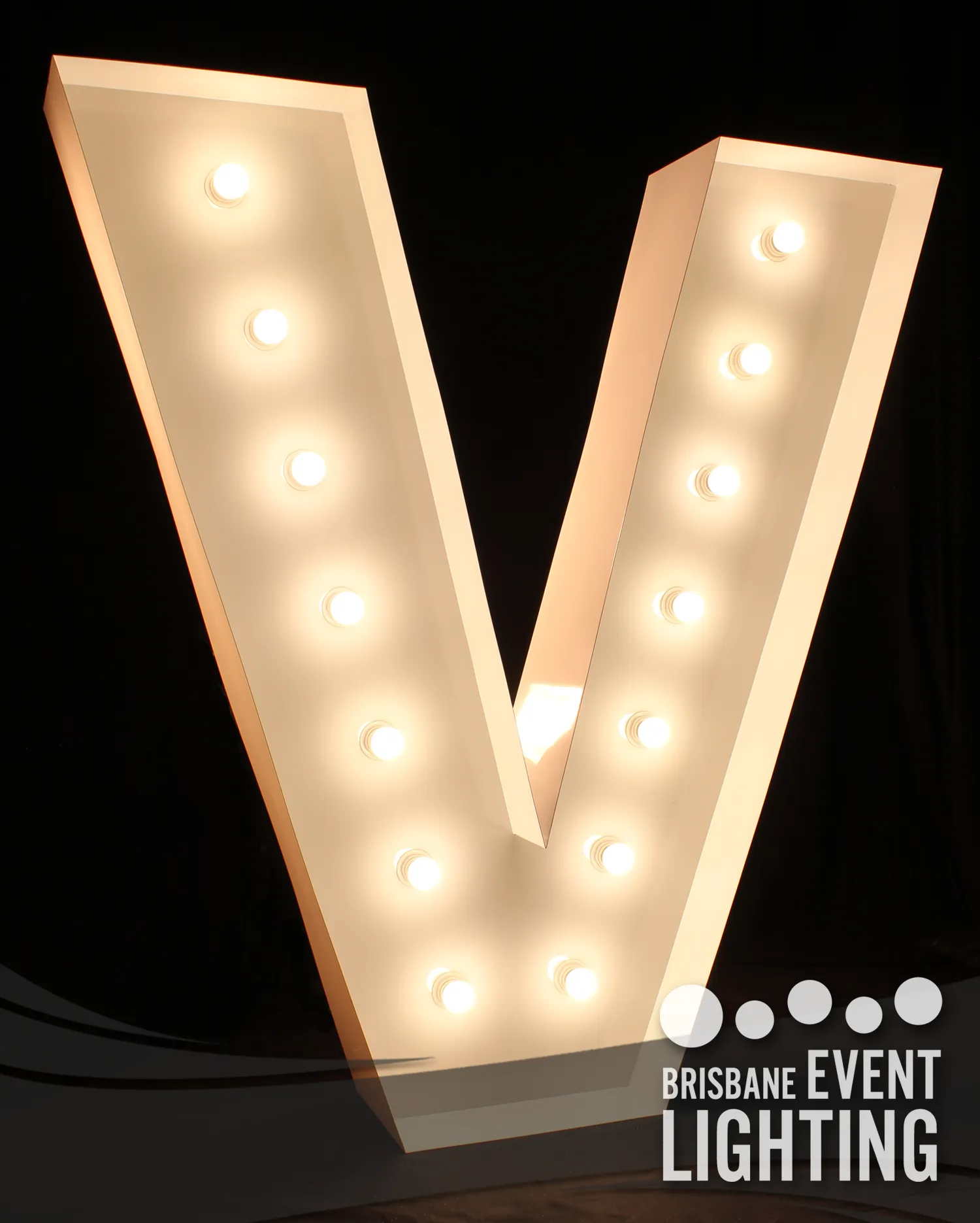 1.5m Light Up Letter Hire: V