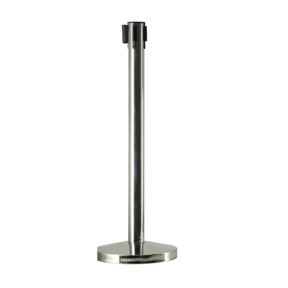 Silver Retractable Belt Bollard Hire