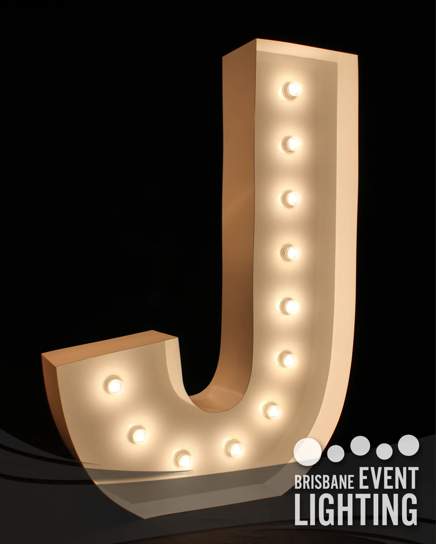 1.5m Light Up Letter Hire: J