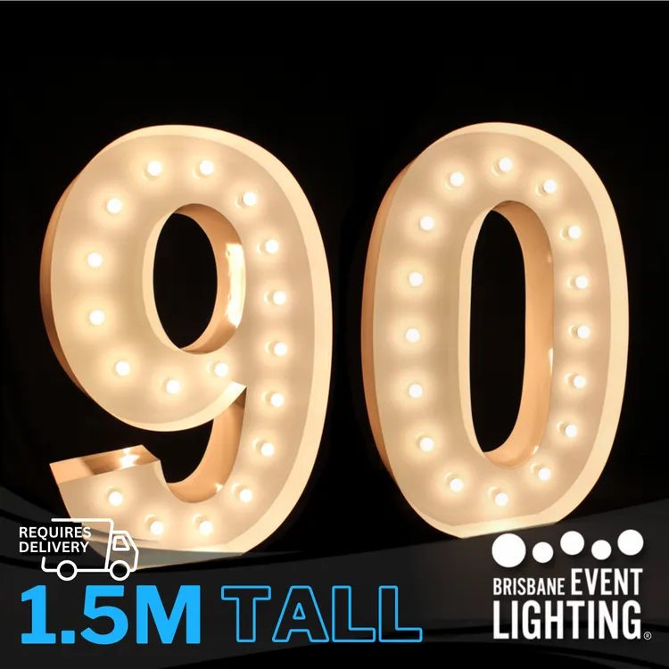 1.5m Light Up Number 90 Hire