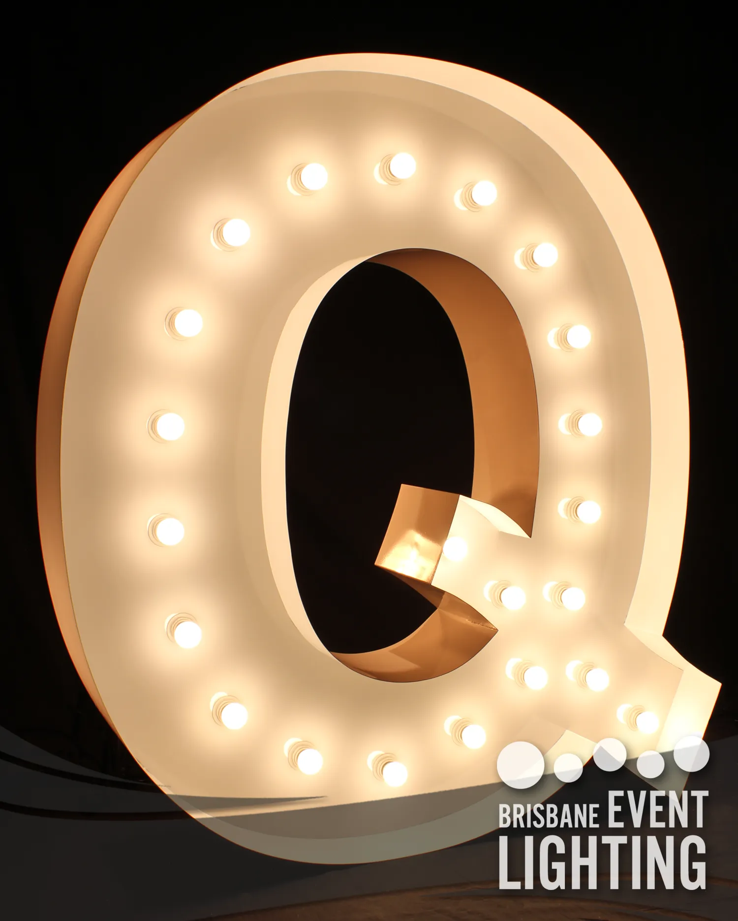 1.5m Light Up Letter Hire: Q