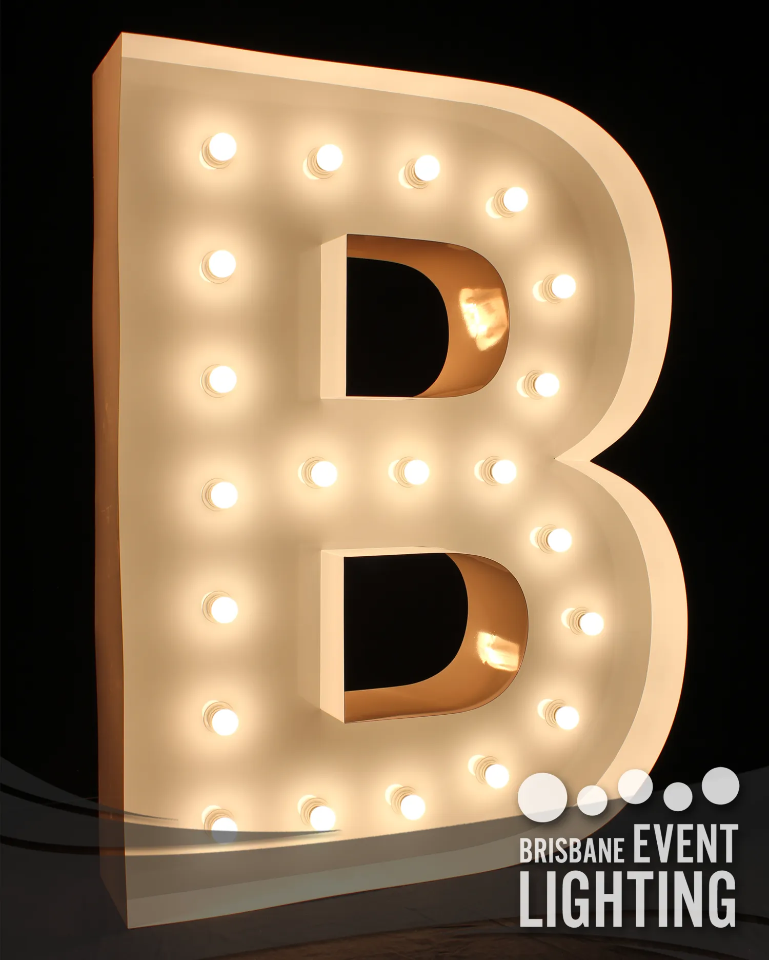 1.5m Light Up Letter Hire: B