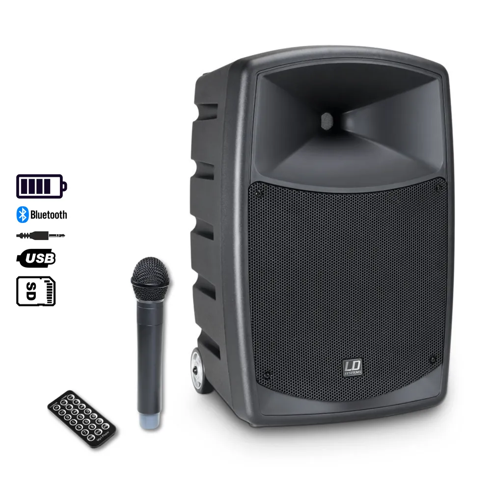 Wireless Portable Speaker System and Single Mic Hire with Bluetooth