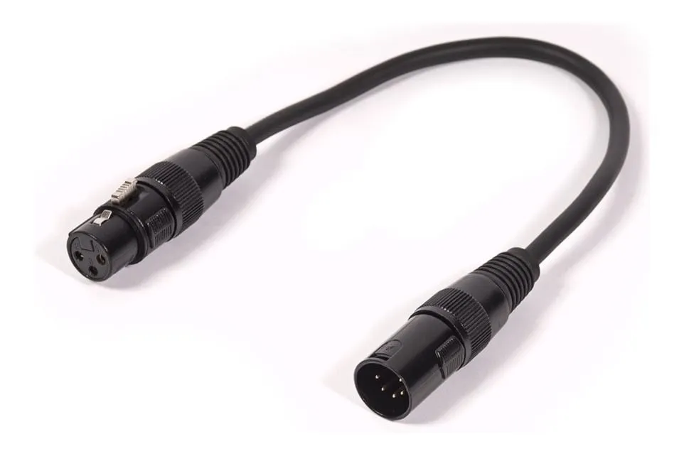 5 Pin to 3 Pin DMX Adaptor Cable Hire
