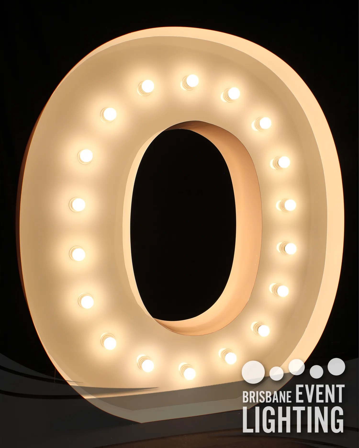 1.5m Light Up Letter Hire: O