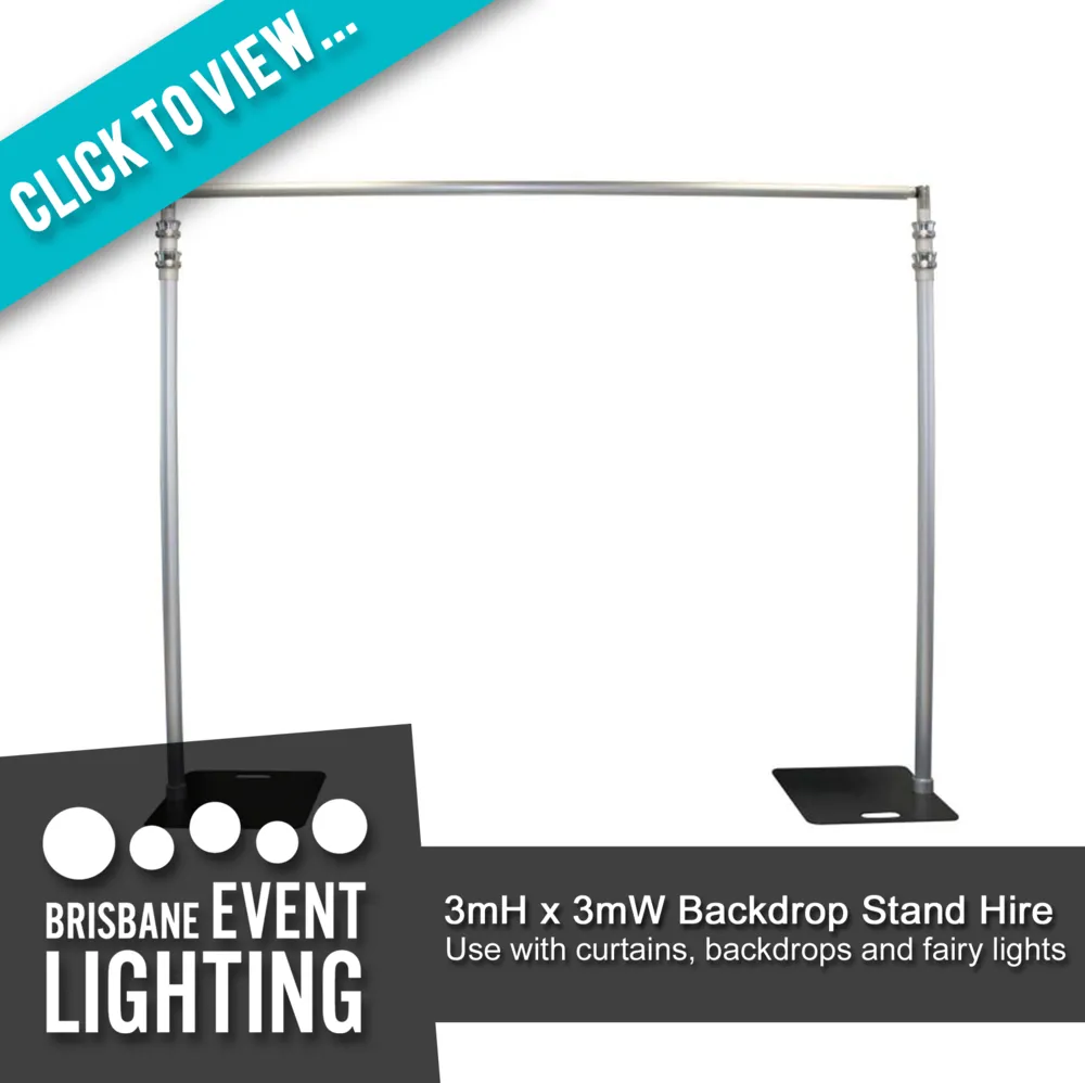 3m H x 3m W Backdrop Stand Hire