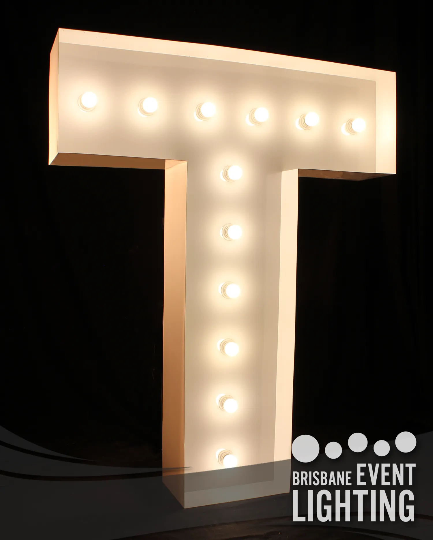 1.5m Light Up Letter Hire: T
