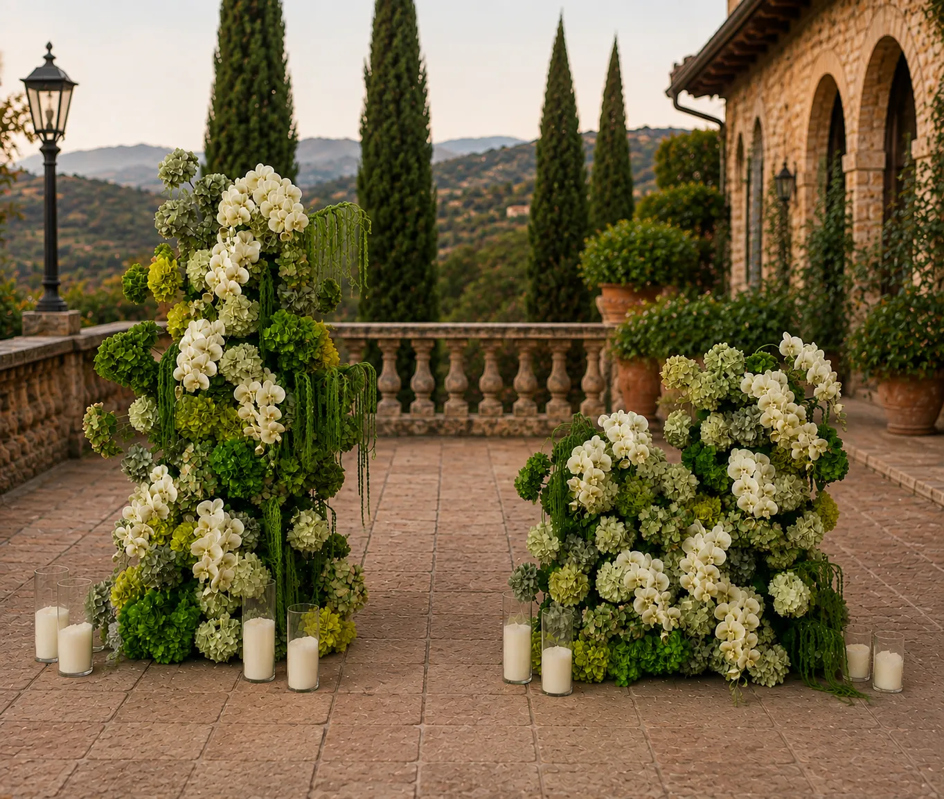 Olive & Ivory Ceremony Backdrop 