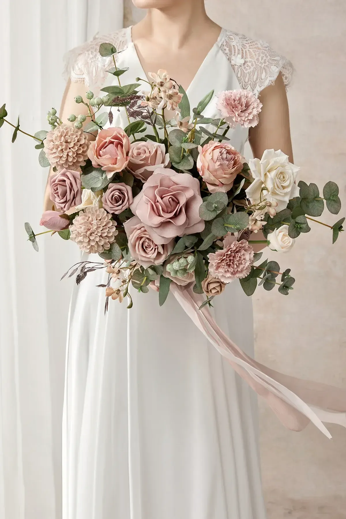 Dusty Rose Signature Bridal Bouquet