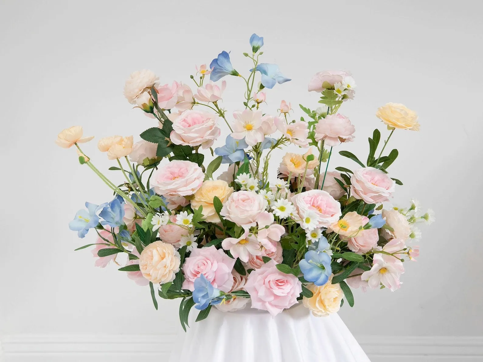Cottage Bloom Pedestal Arrangement