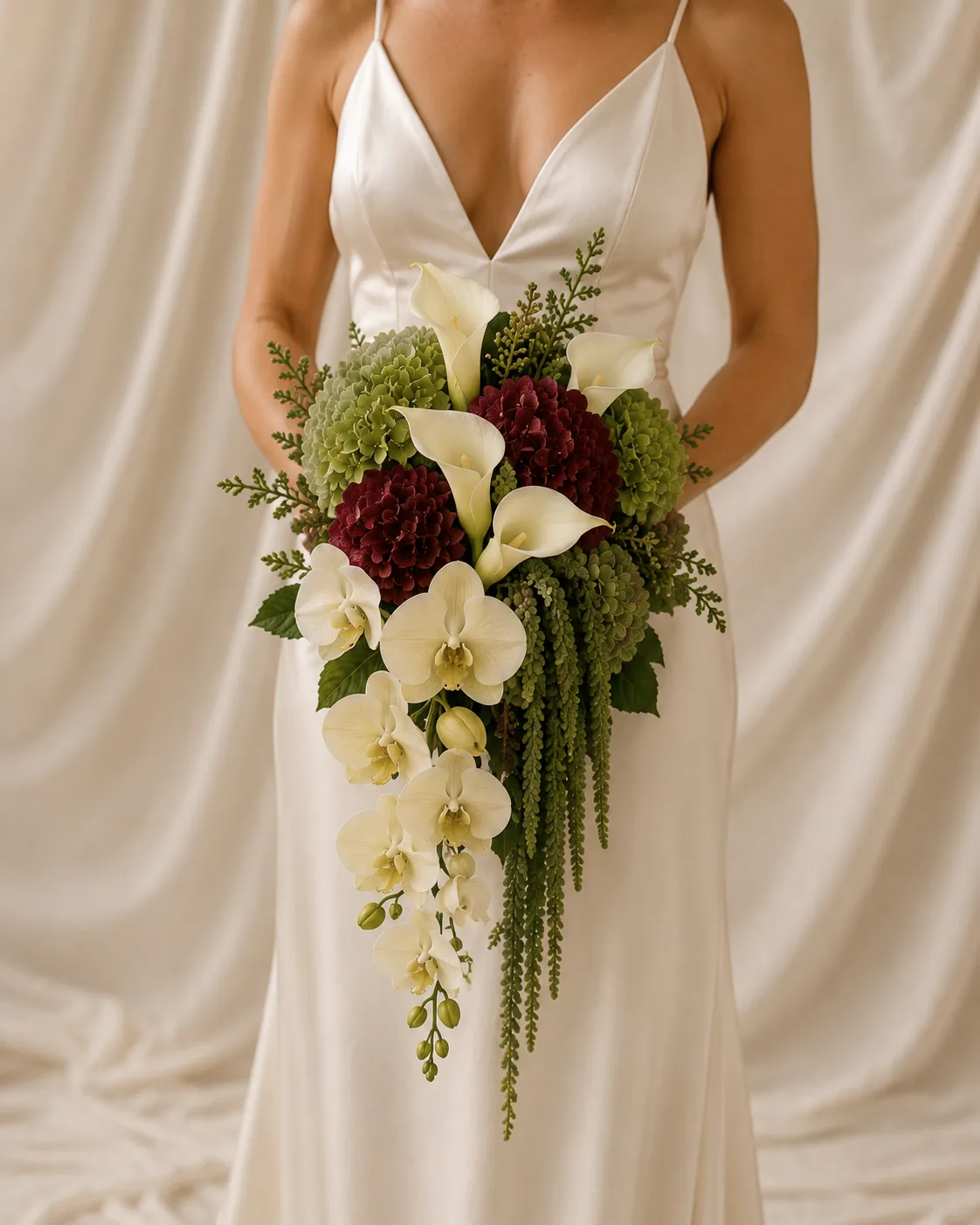 Olive & Ivory Bridal Bouquet