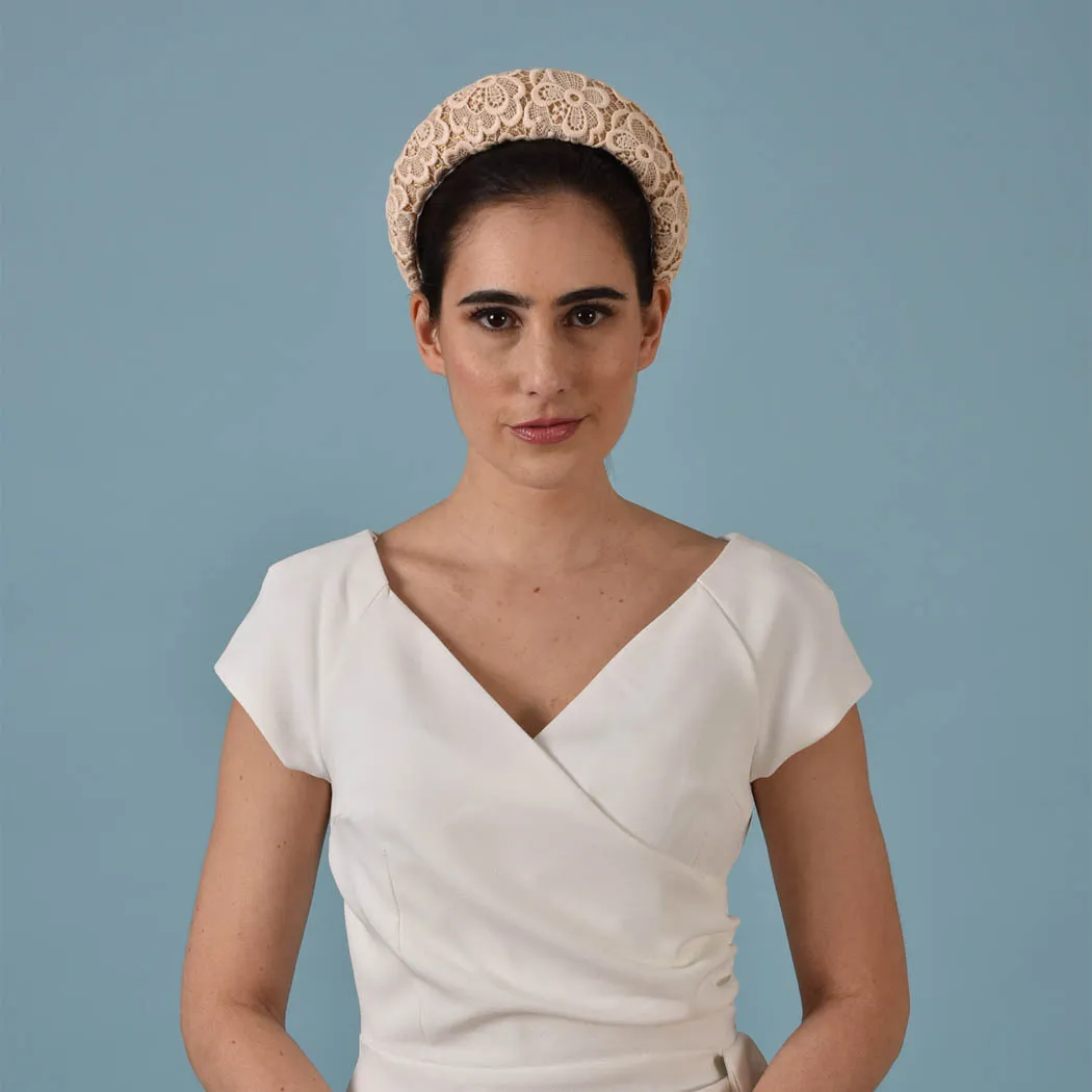 Lucy lace headband - Cream