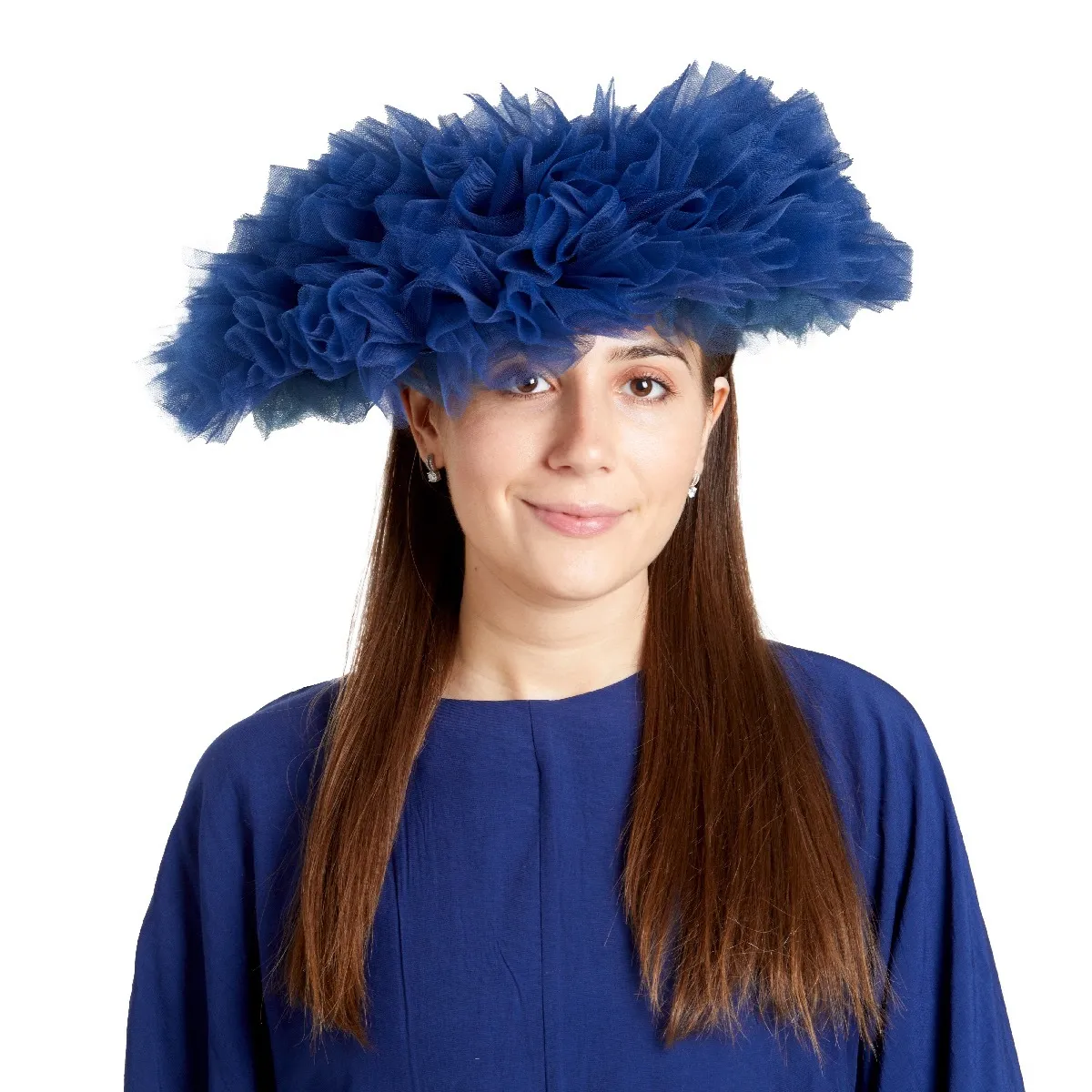Stefani tulle brim - navy