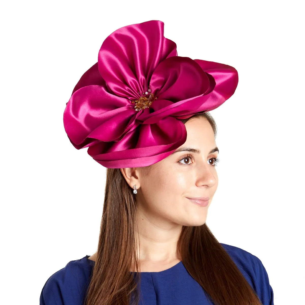Magnolia floral headband - pink