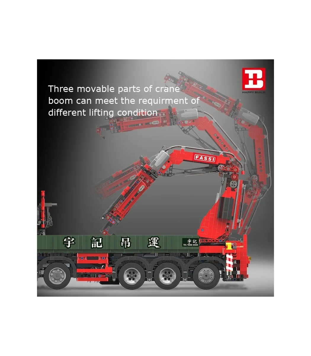 Large truck with Crane