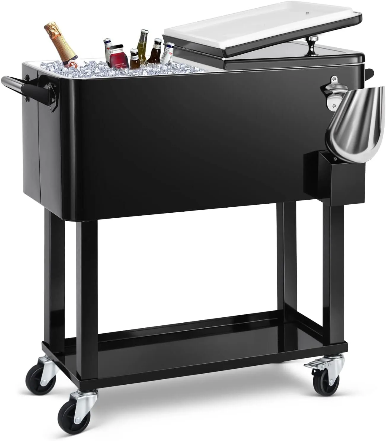 Rolling Drink Cooler Cart