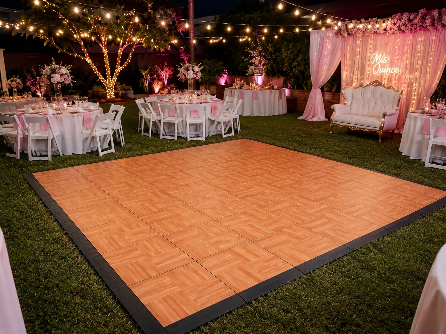 Maple Parquet Dance Floor Rental